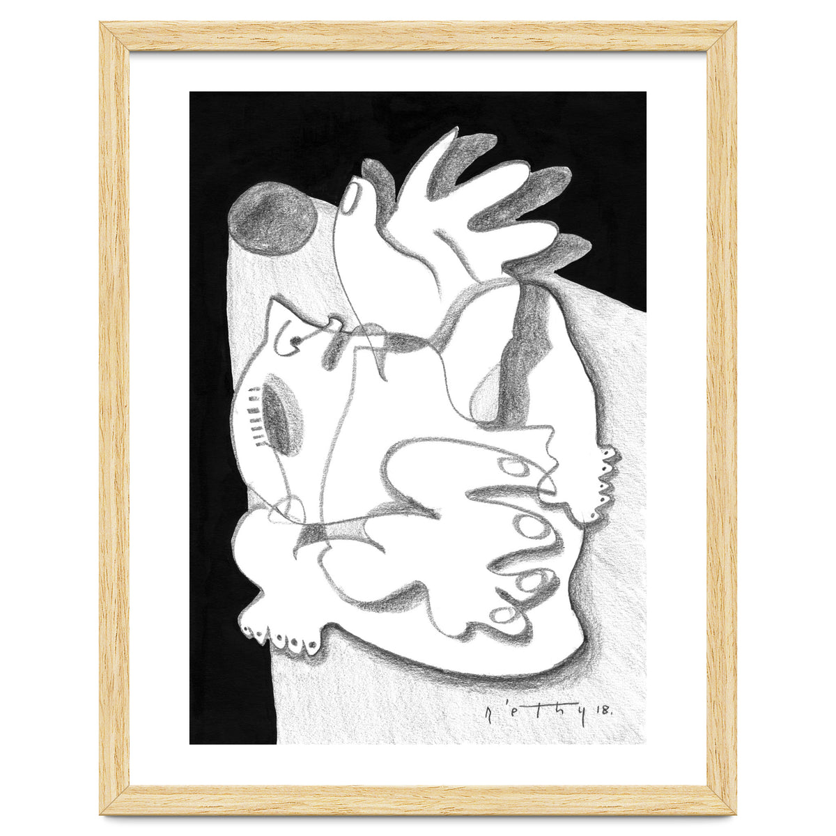 Dying in the Spotlight - b&w