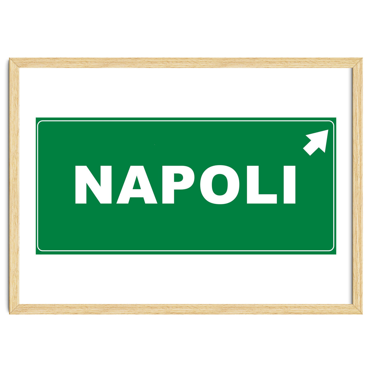 Let`s go to Napoli, Italy! Road sign