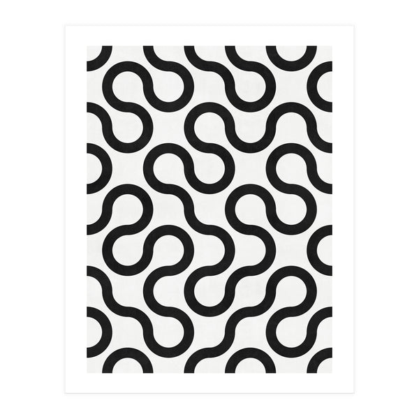My Favorite Geometric Patterns No.28 - White (Print Only)