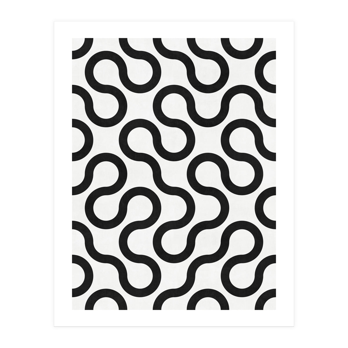My Favorite Geometric Patterns No.28 - White (Print Only)