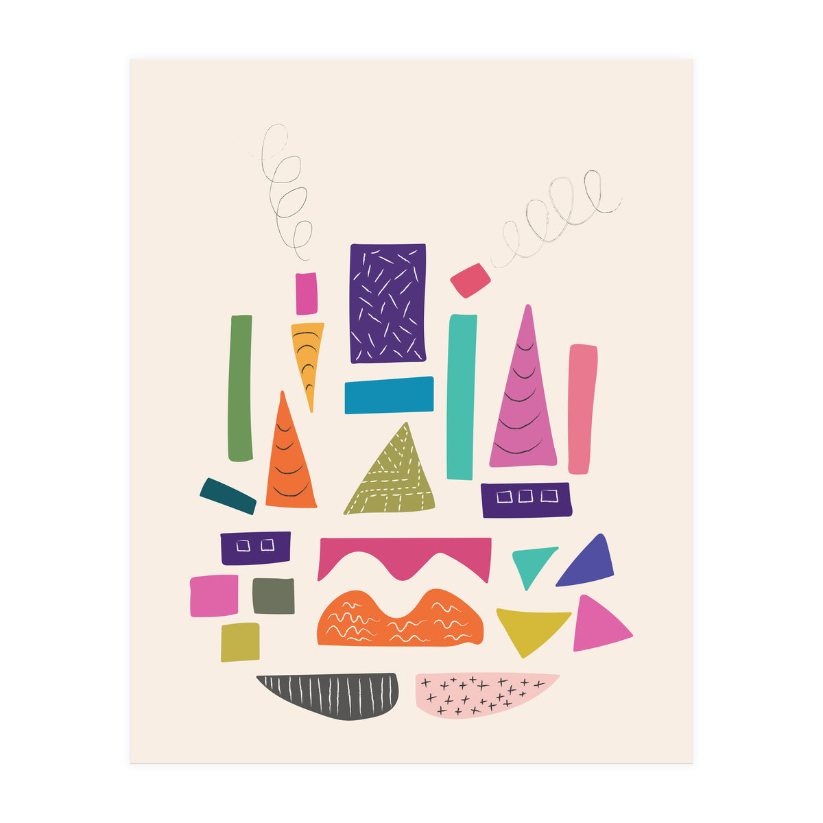 Abstract City Art (Print Only)