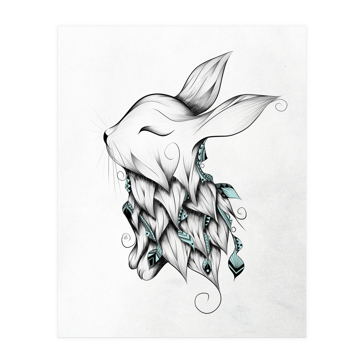 Poetic Rabbit (Print Only)