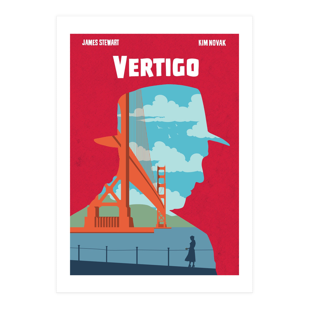 Vertigo movie poster (Print Only)