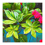 Bloom Like Never Before, Botanical Nature Jungle Plants, Bohemian Floral Blossom Forest Painting (Print Only) thumbnail