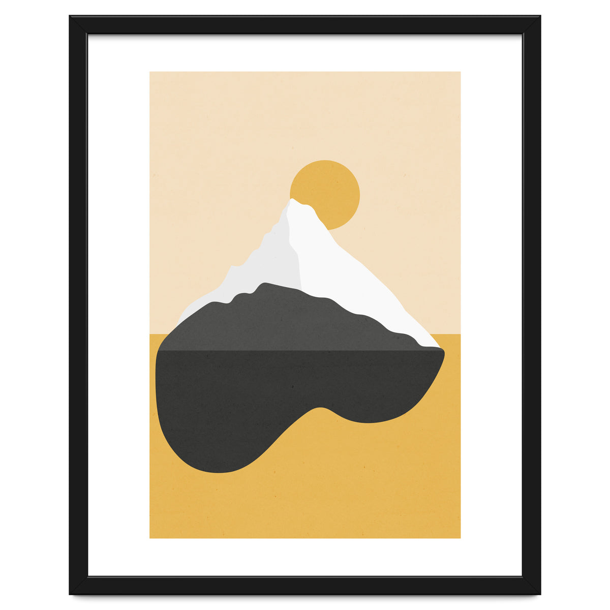 Abstract Mountain - Golden Desert