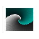 Turquoise Spiral Wings (Print Only) thumbnail