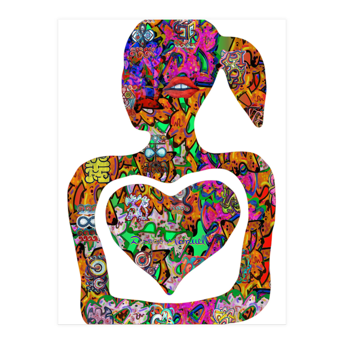 Mujer Digital 3 10  (Print Only)