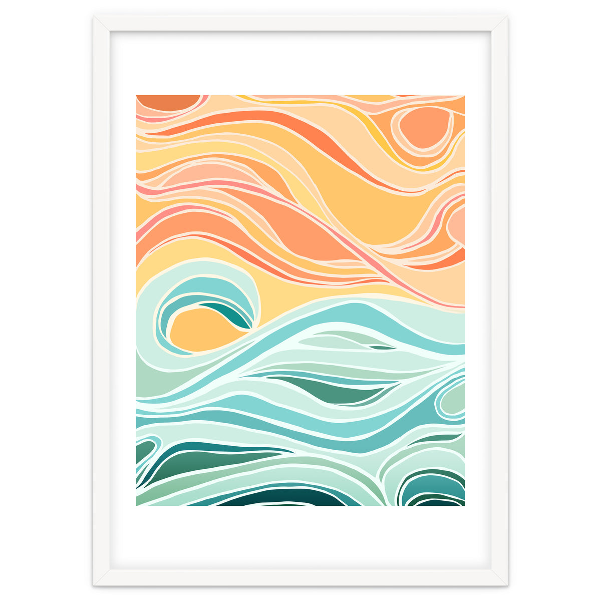 Sky And Sea Abstract