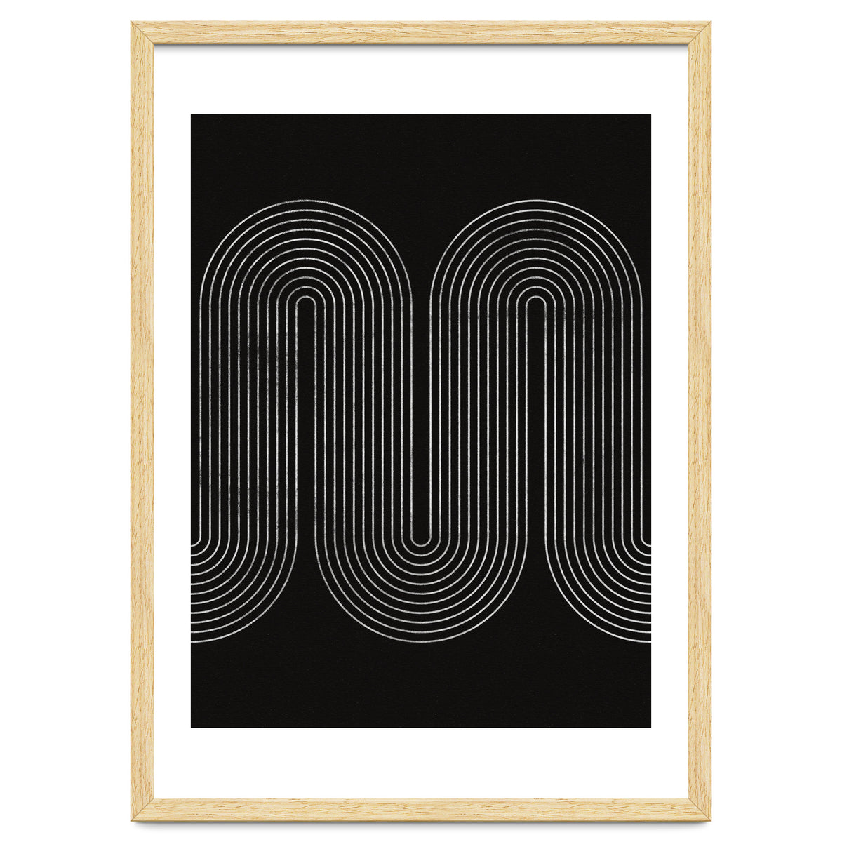 Mid-Century Modern No.18 - Woodblock Print