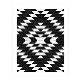 Urban Tribal Pattern No.14 - Aztec - Black Concrete (Print Only) thumbnail