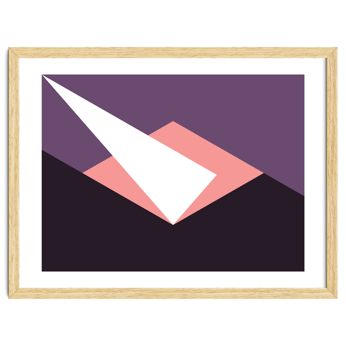 Geometric Shapes No. 59 - pink & purple