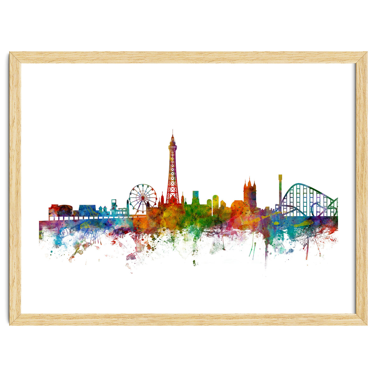 Blackpool England Skyline