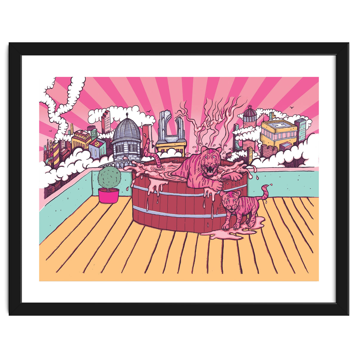 Strawberry Tigers Rooftop Jacuzzis Abbeydale Brewery x Lewy  12.4% ABV Strawberry, Chocolate, Smoked, Cherry Wood-chipped, Imperial Dessert Stout.