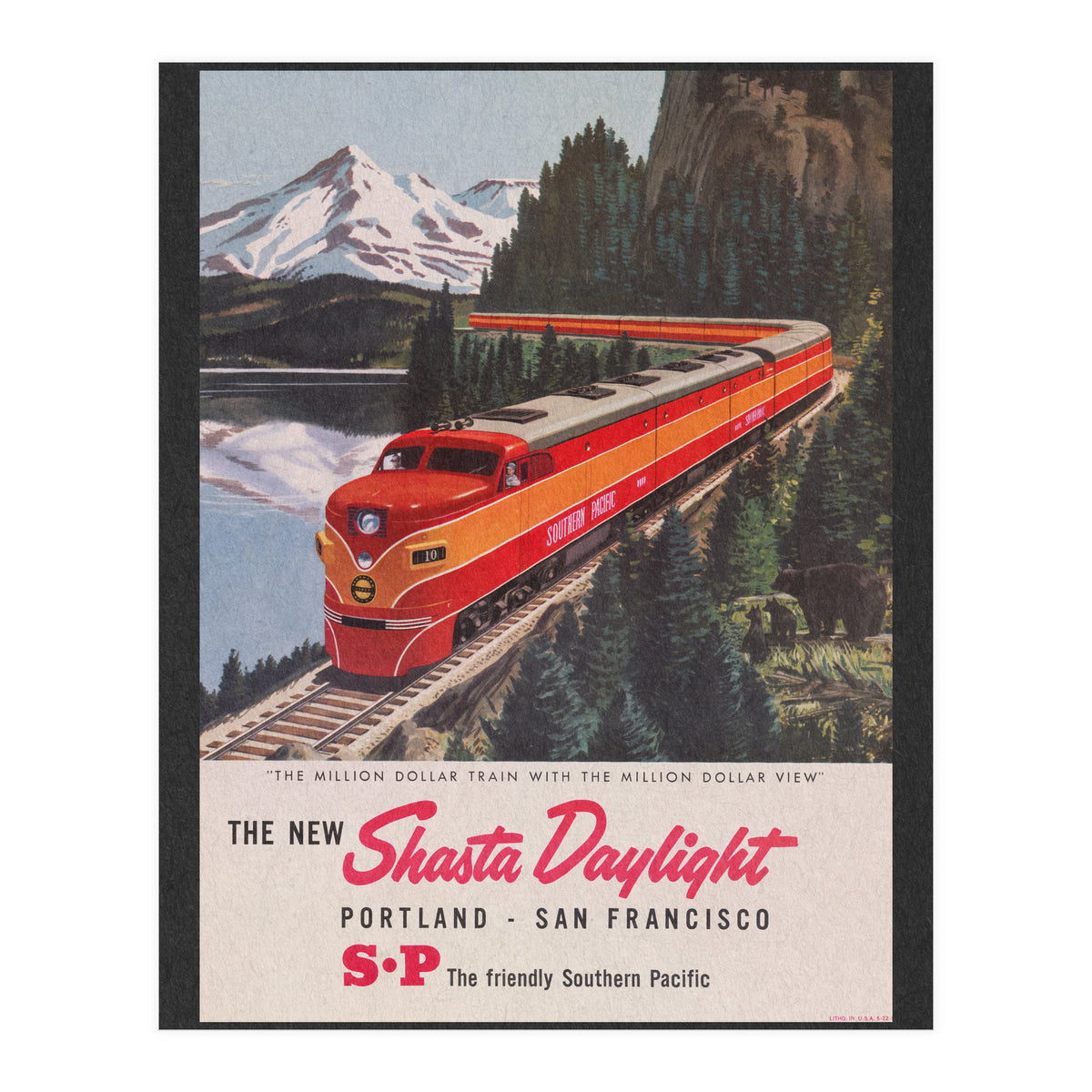 The New Shasta Daylight Train Advertisement (Print Only)