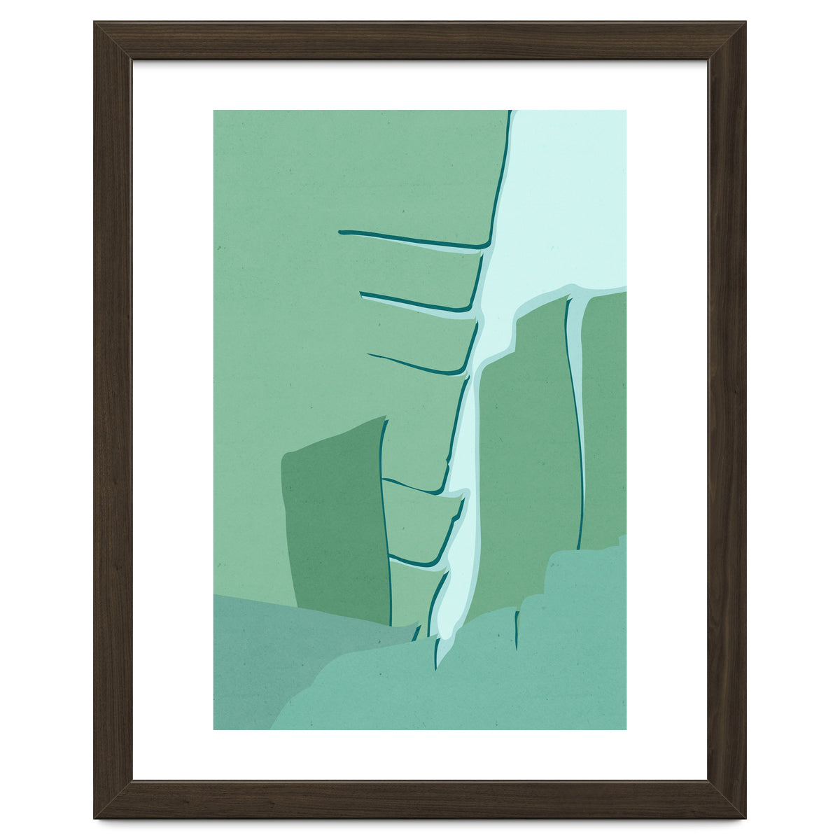 Abstract Banana Leaves One - Greener Eden