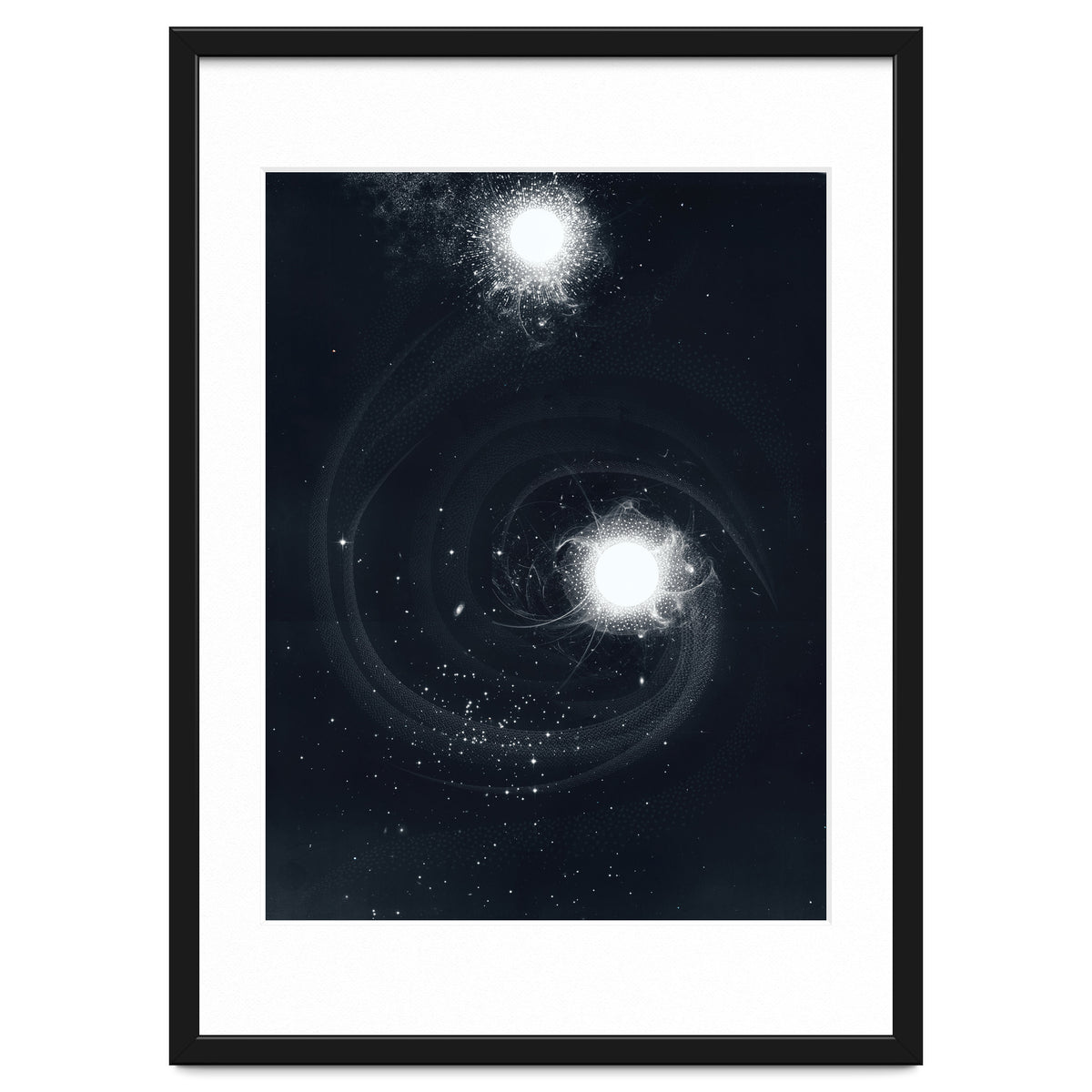 Vintage Cosmos: Double Spiral Nebula