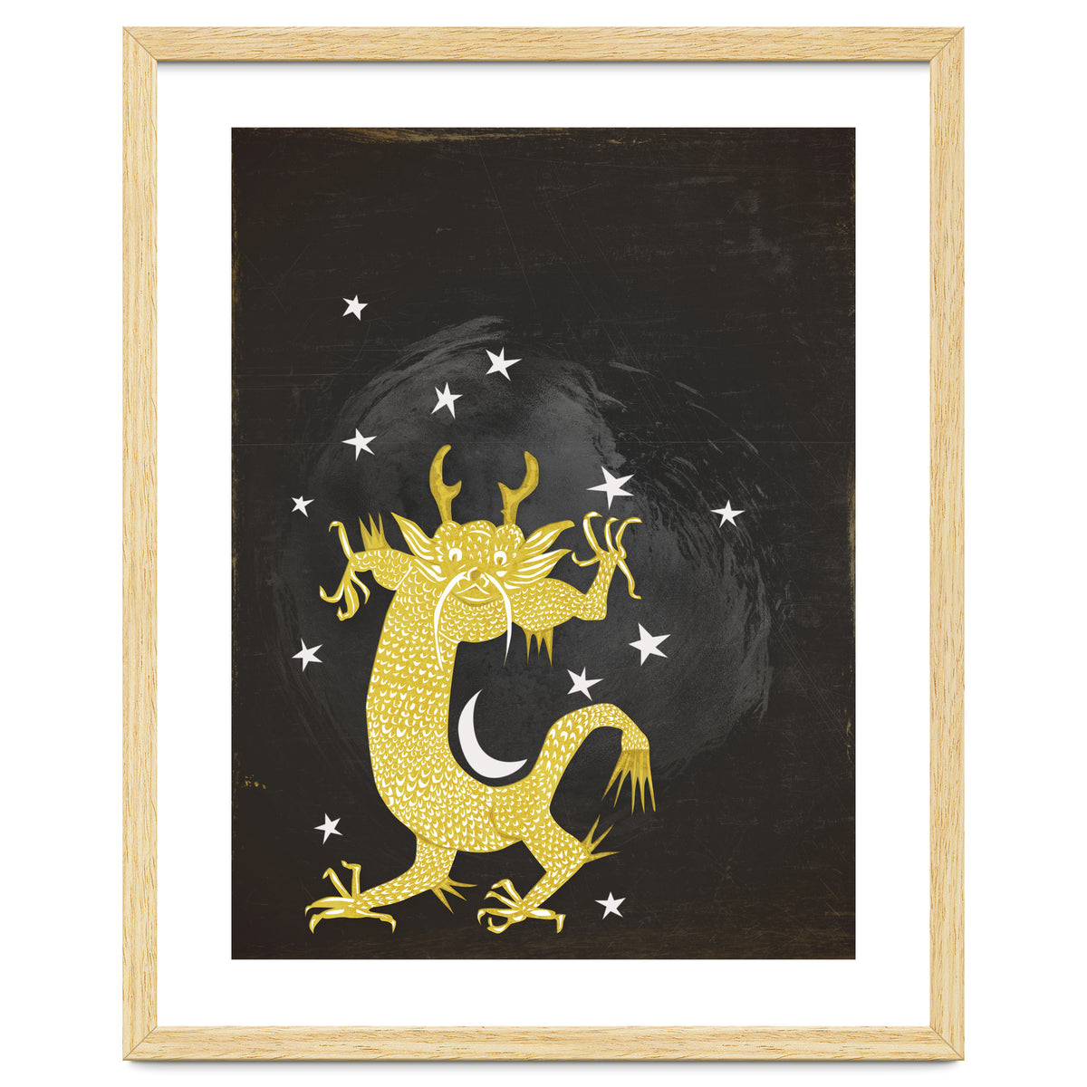 Vintage Cosmos: Golden Dragon