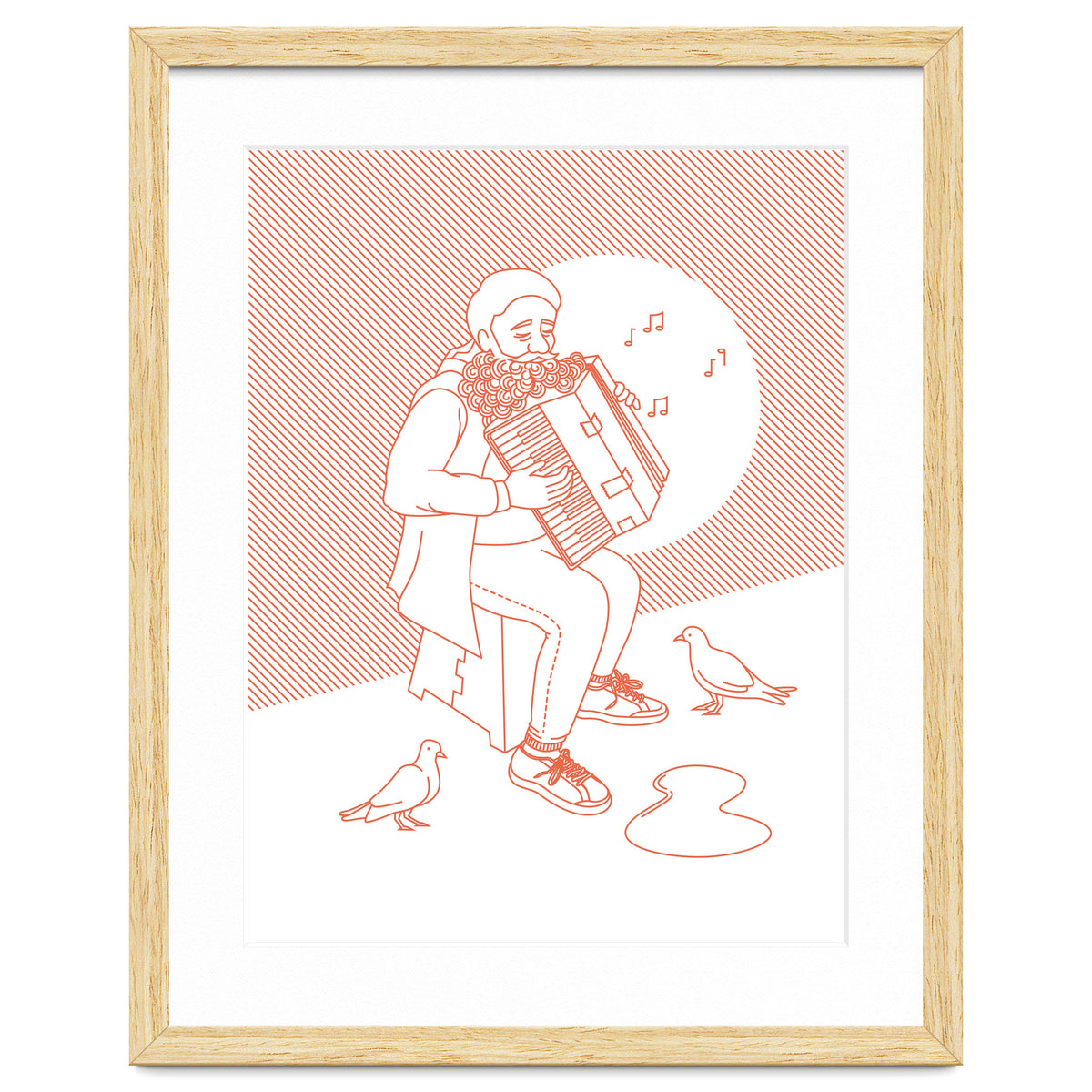 "For Love Not Money" in Orange