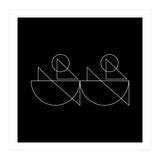 Kayakers | modern geometric (Print Only) thumbnail