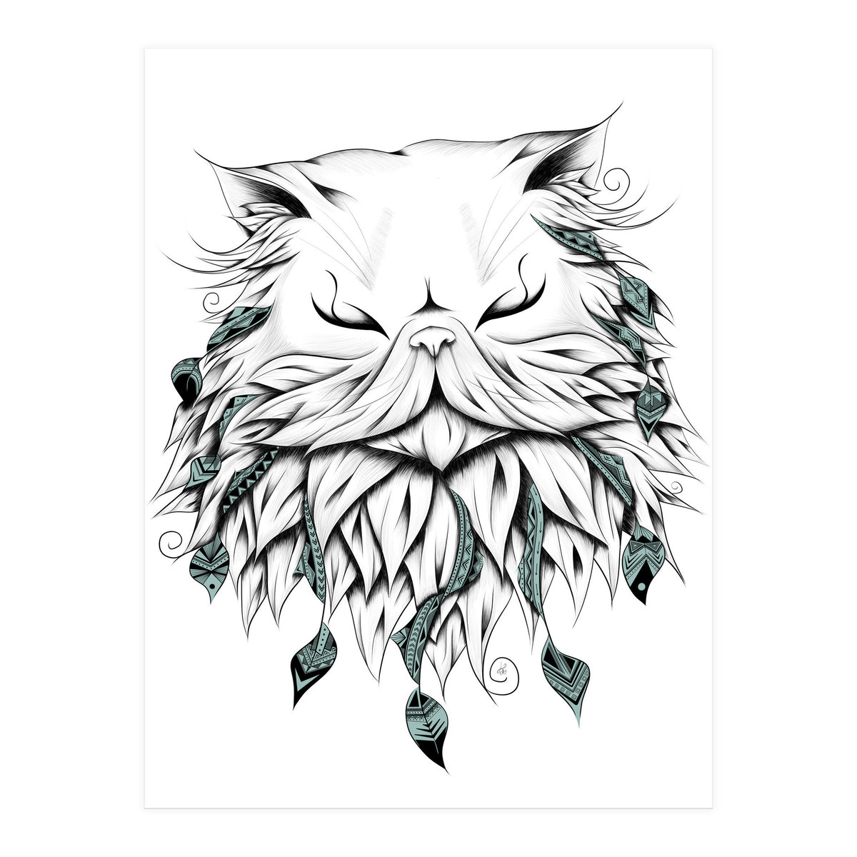 Poetic Persian Cat (Print Only)