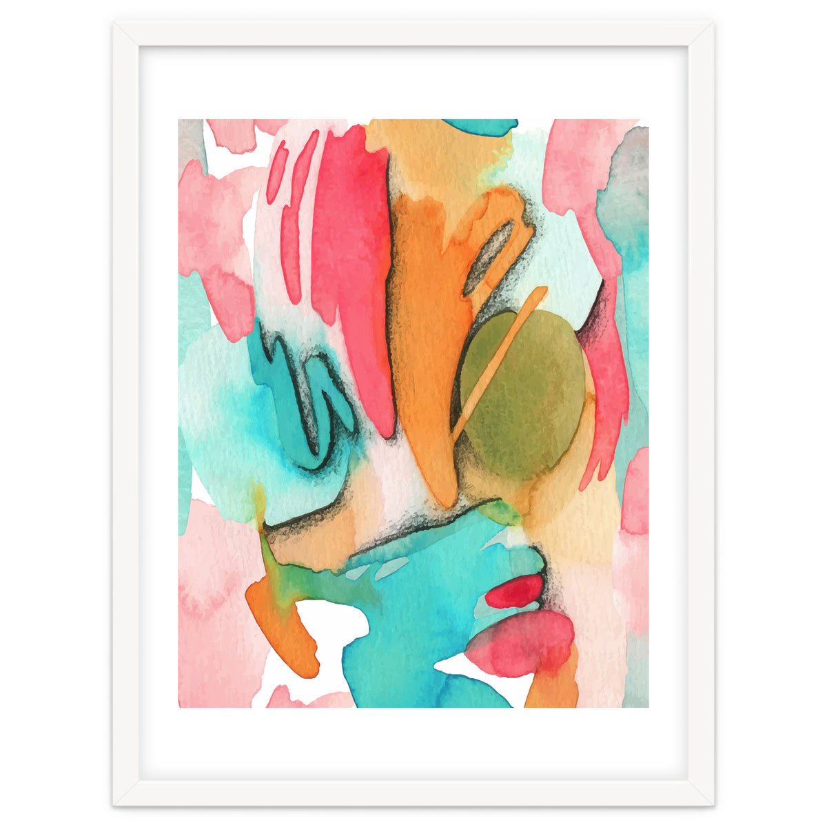 Abstract Watercolor Art