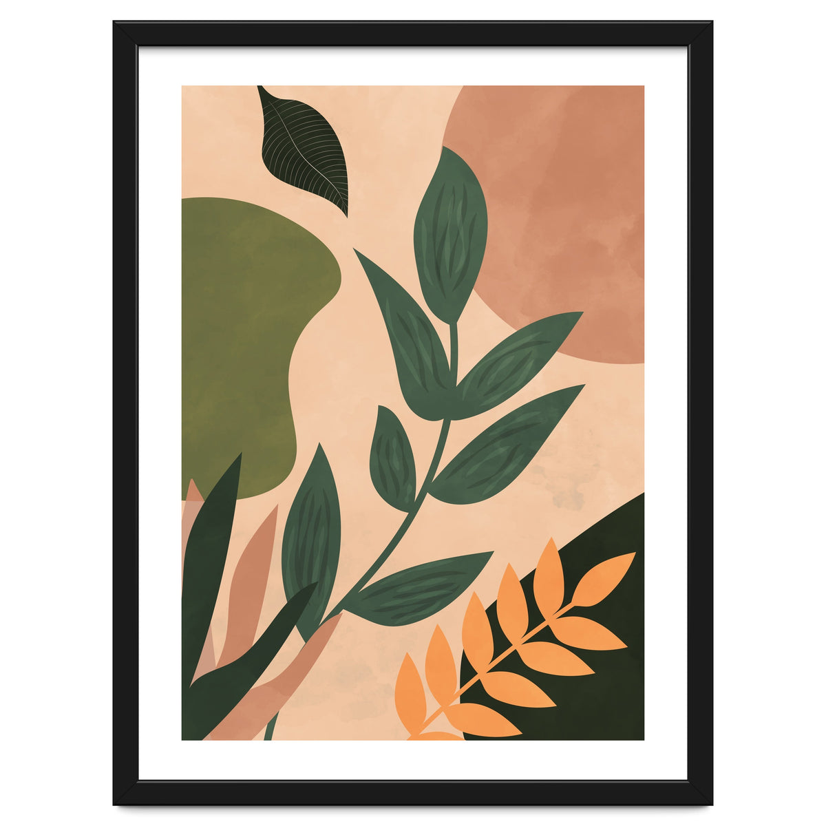 Abstract Shapes Boho Botanical