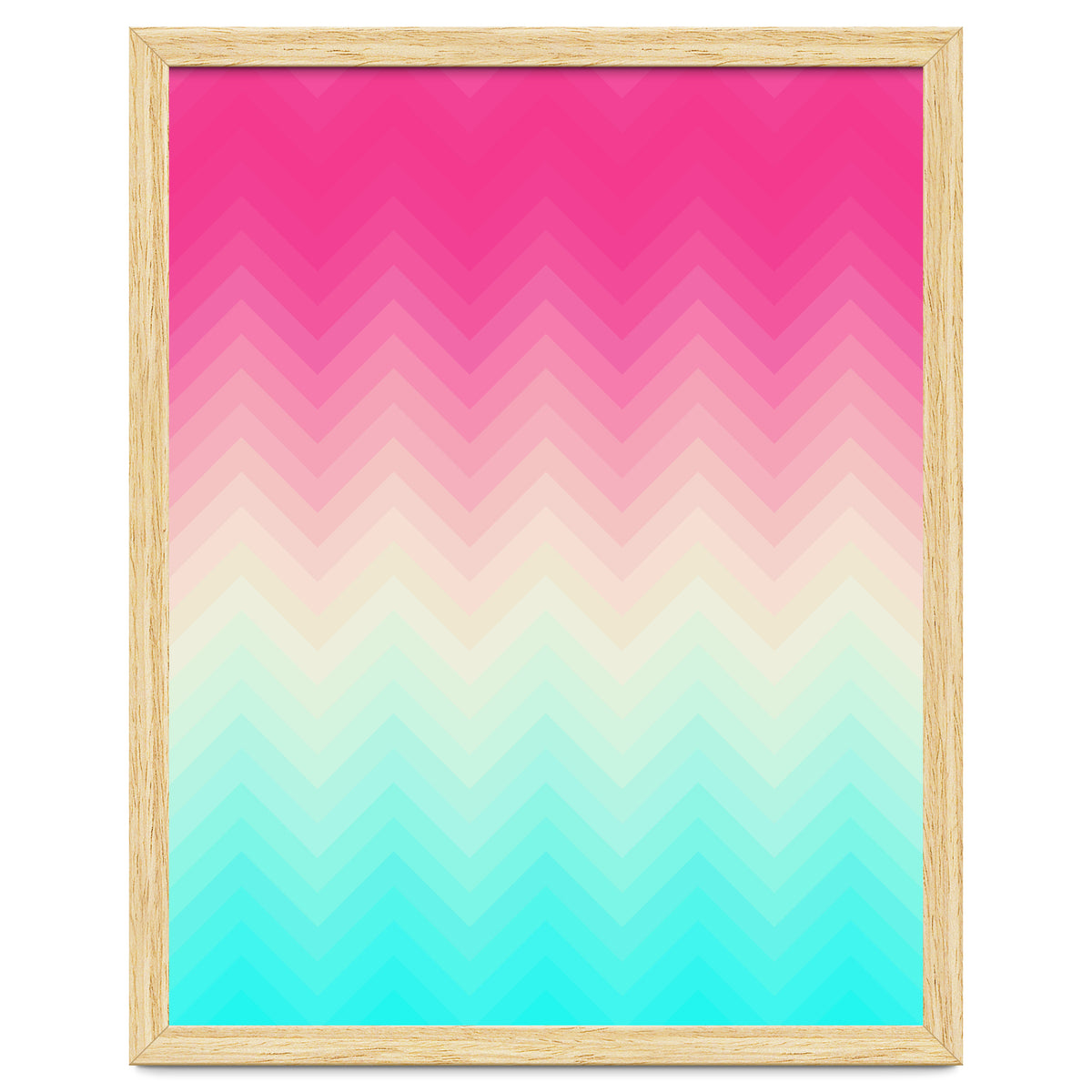 Chevron pink and blue