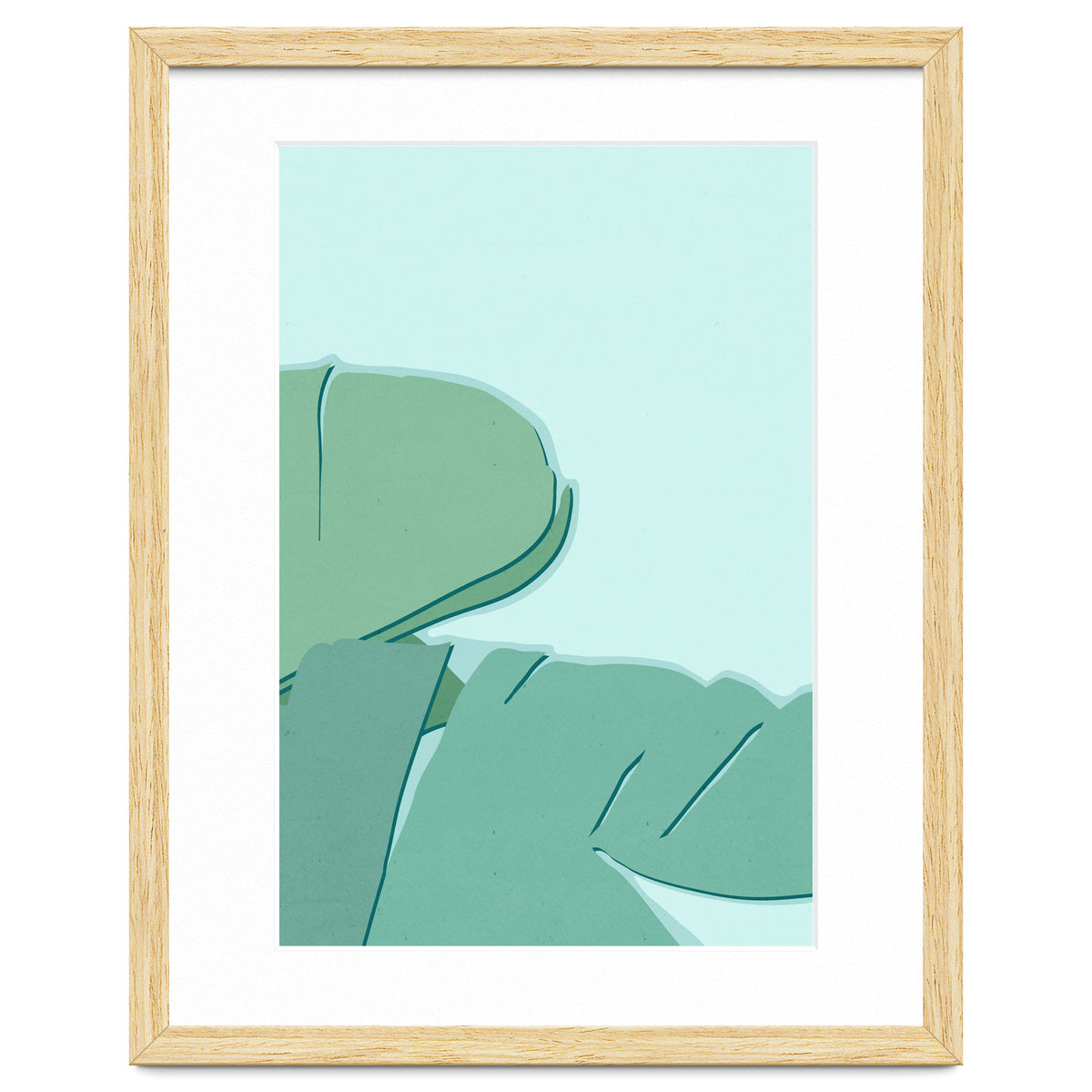 Abstract Banana Leaves Two - Greener Eden