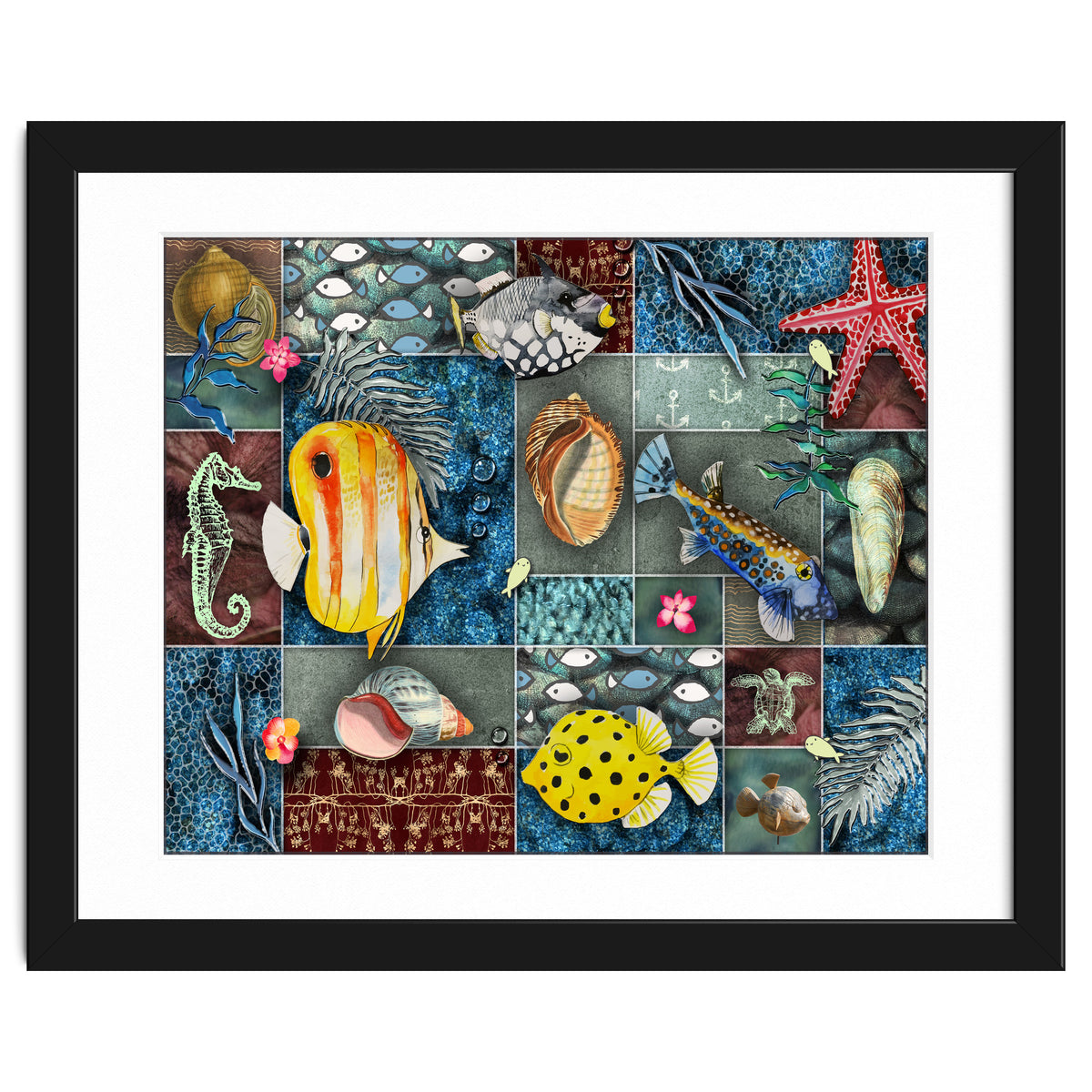 Sea Life Collage