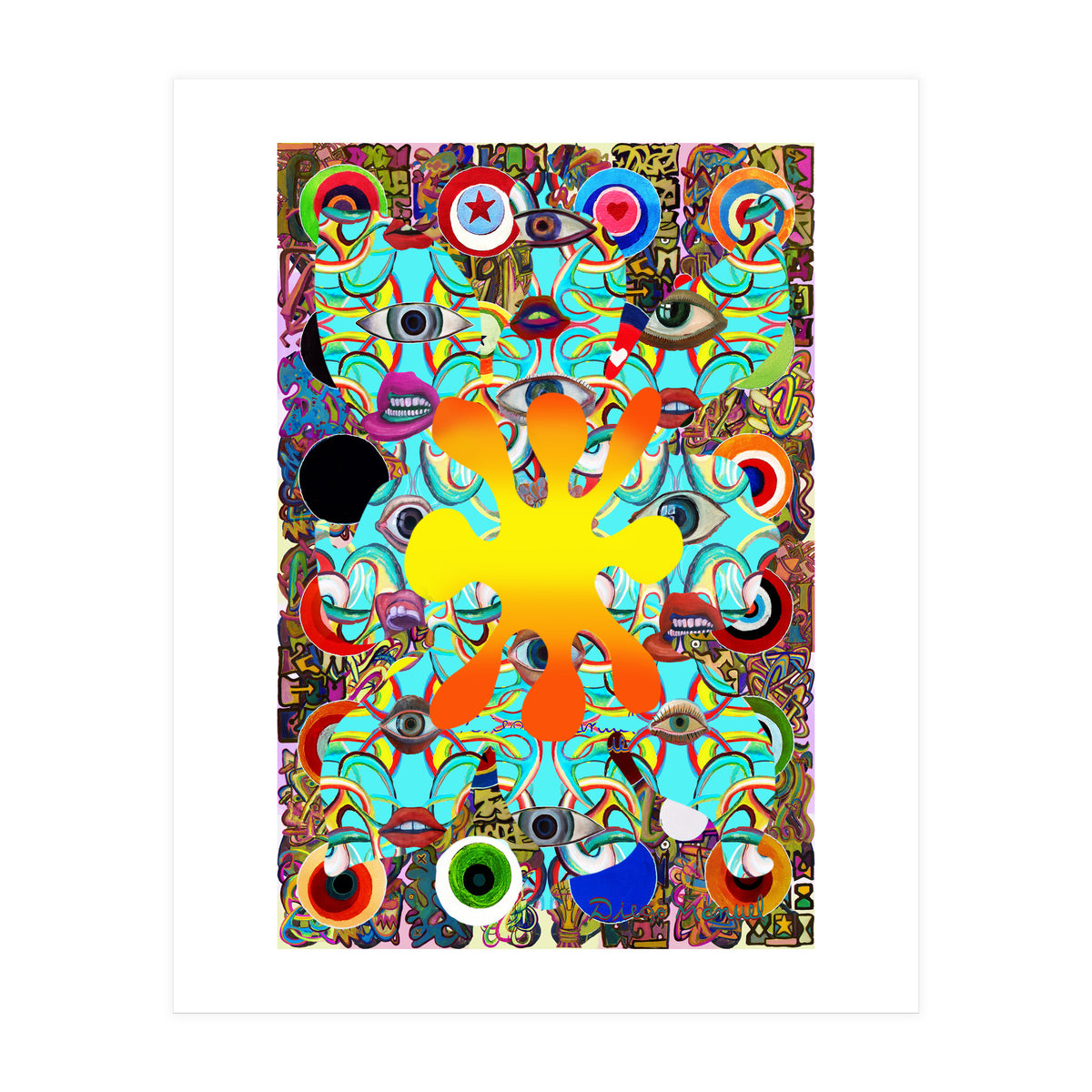 Fuego Y Graffiti 78 (Print Only)