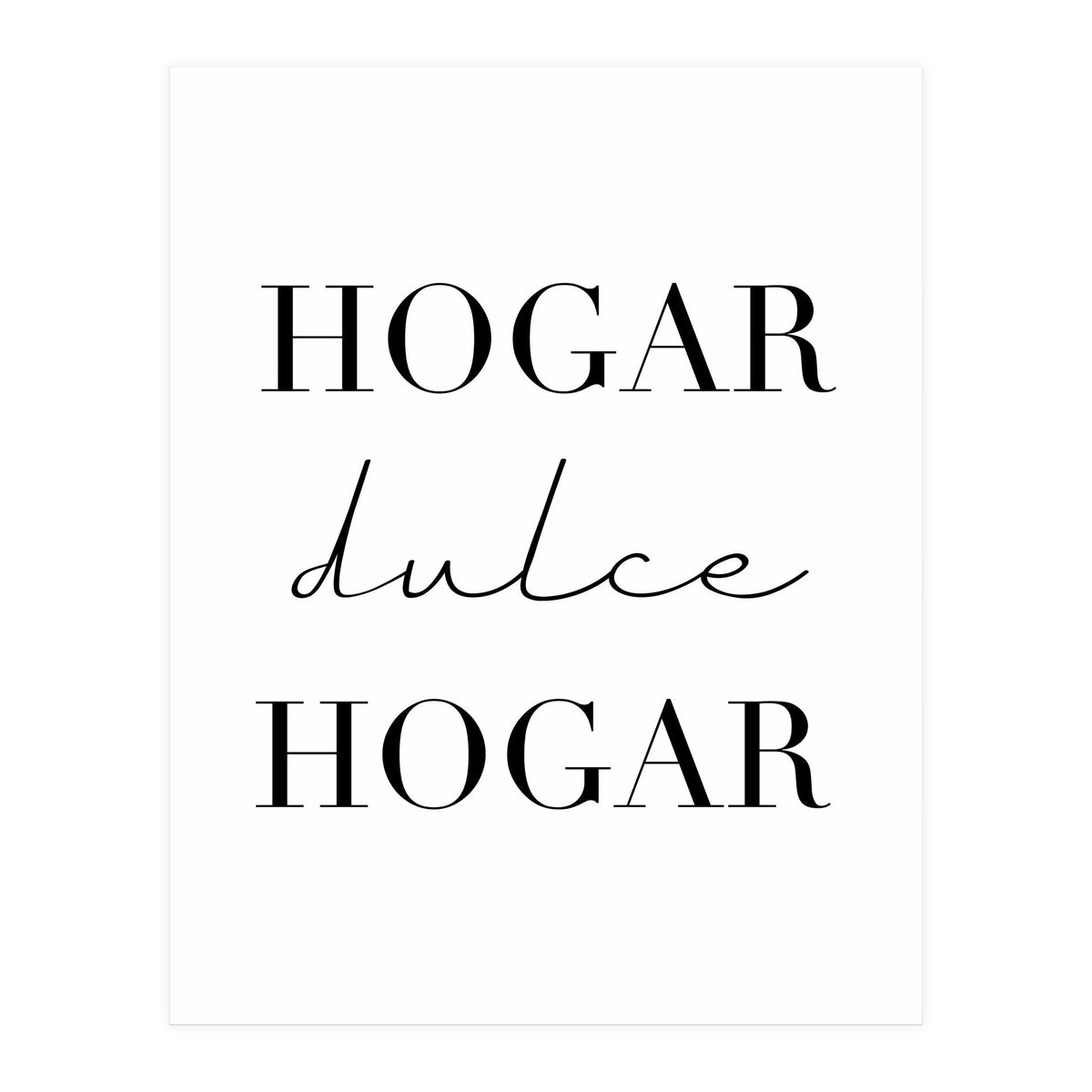 Home Sweet Home (Spanish) (Print Only)