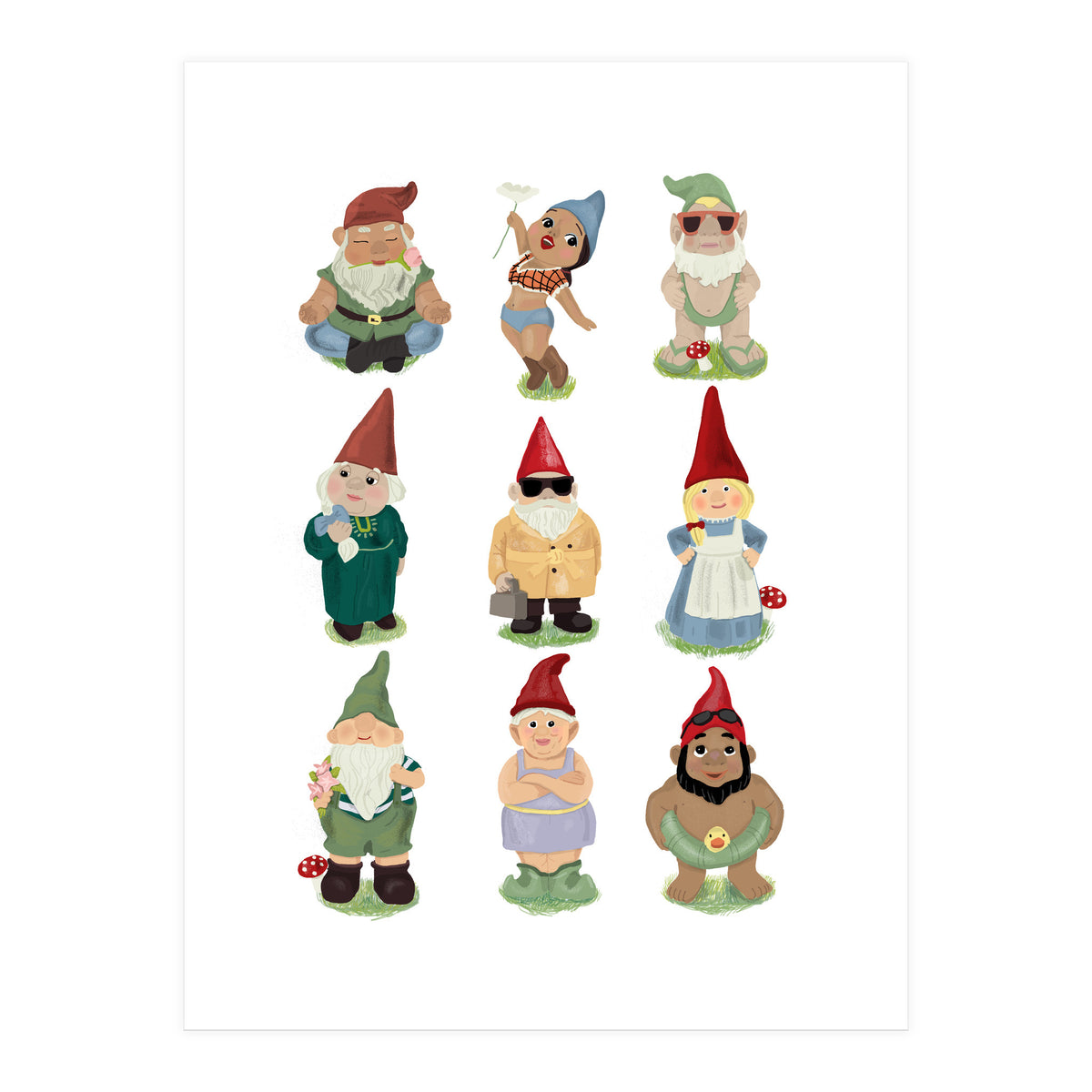 Garden Gnomes (Print Only)