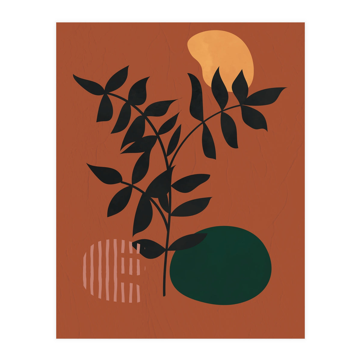 Boho Terracotta Plant (Print Only)