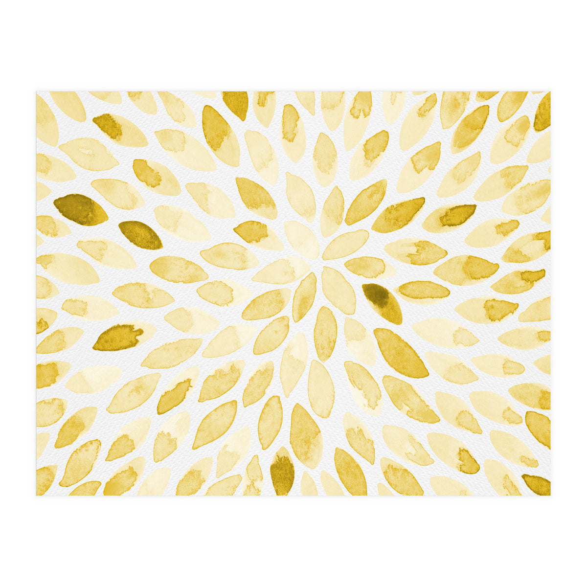 Watercolor Burst Yellow (Print Only)