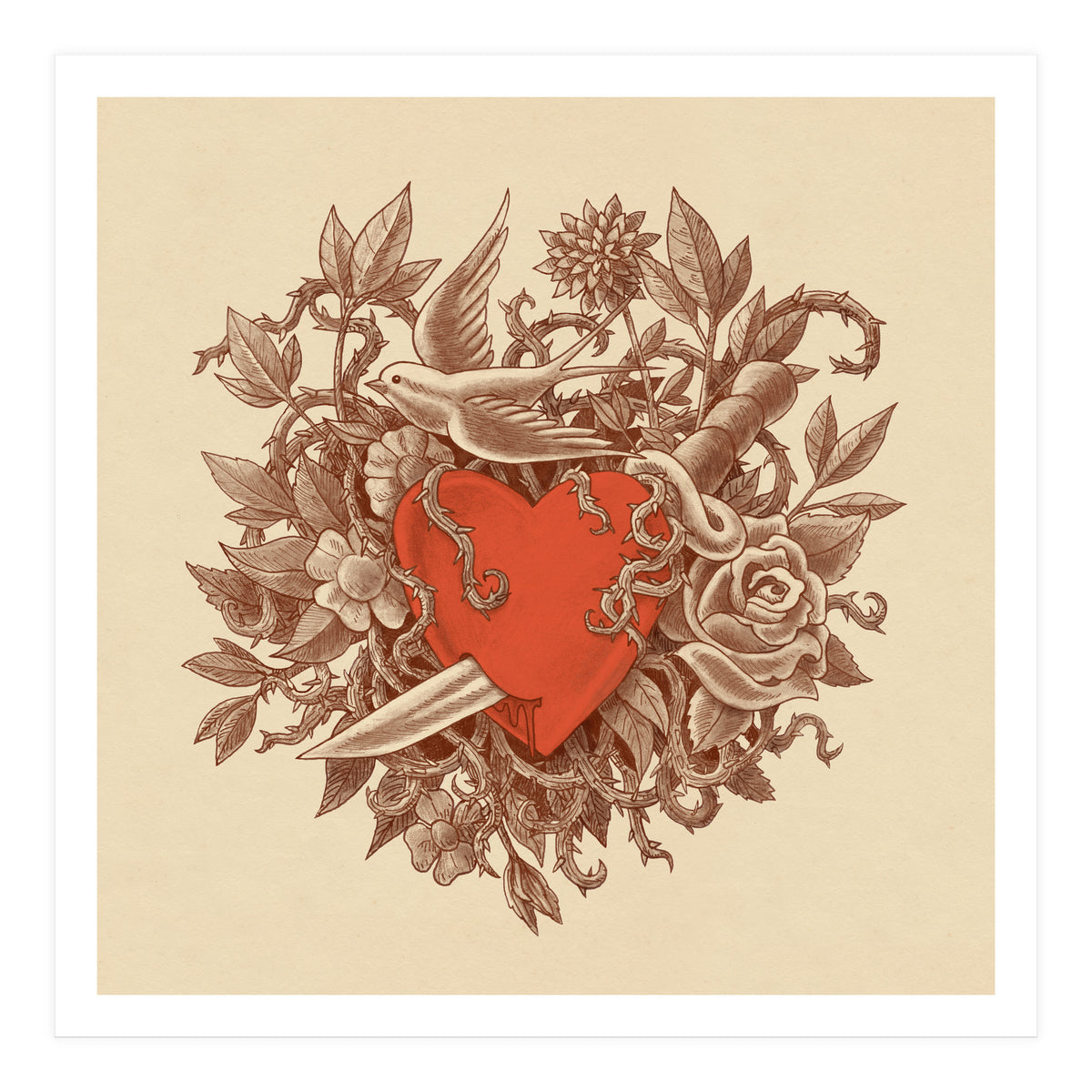 Heart Of Thorns (Print Only)