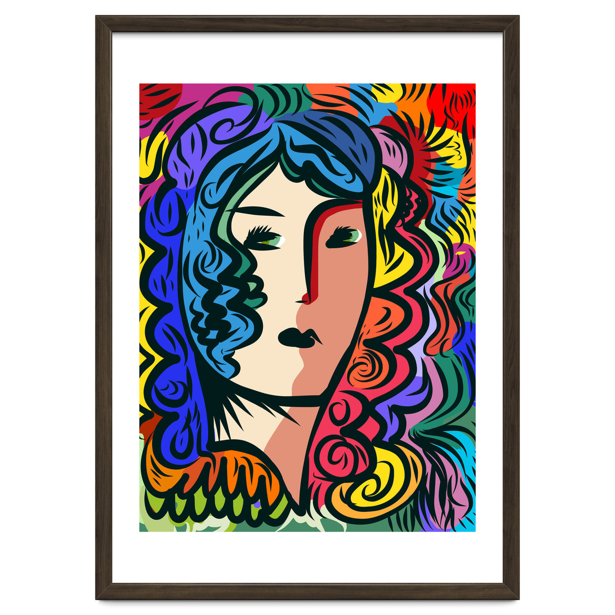 Rainbow Portrait Girl