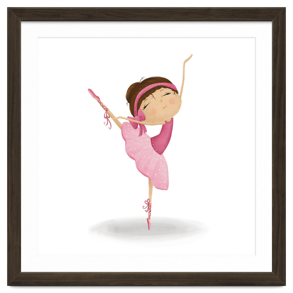 Adorable Ballerina Nursery Print