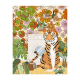 Tiger in Groovy Laundry Room (Print Only) thumbnail