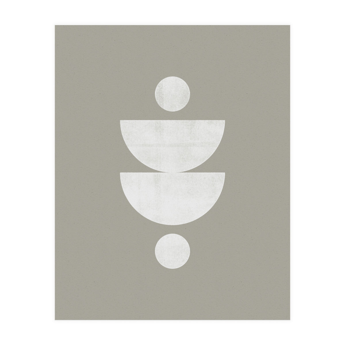 Mid-Century Modern No.23 - Woodblock Print (Print Only)