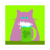 Saint Patrick's Day Lilac Cat  (Print Only) thumbnail