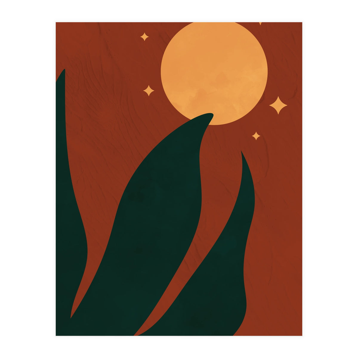 Full Moon Botanical Boho (Print Only)