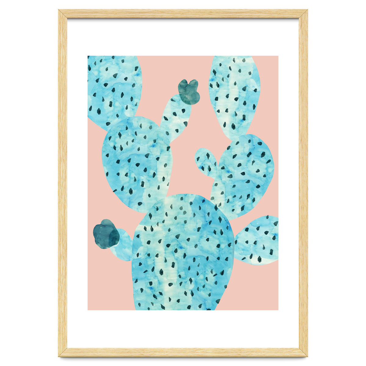 Watercolor of cacti III
