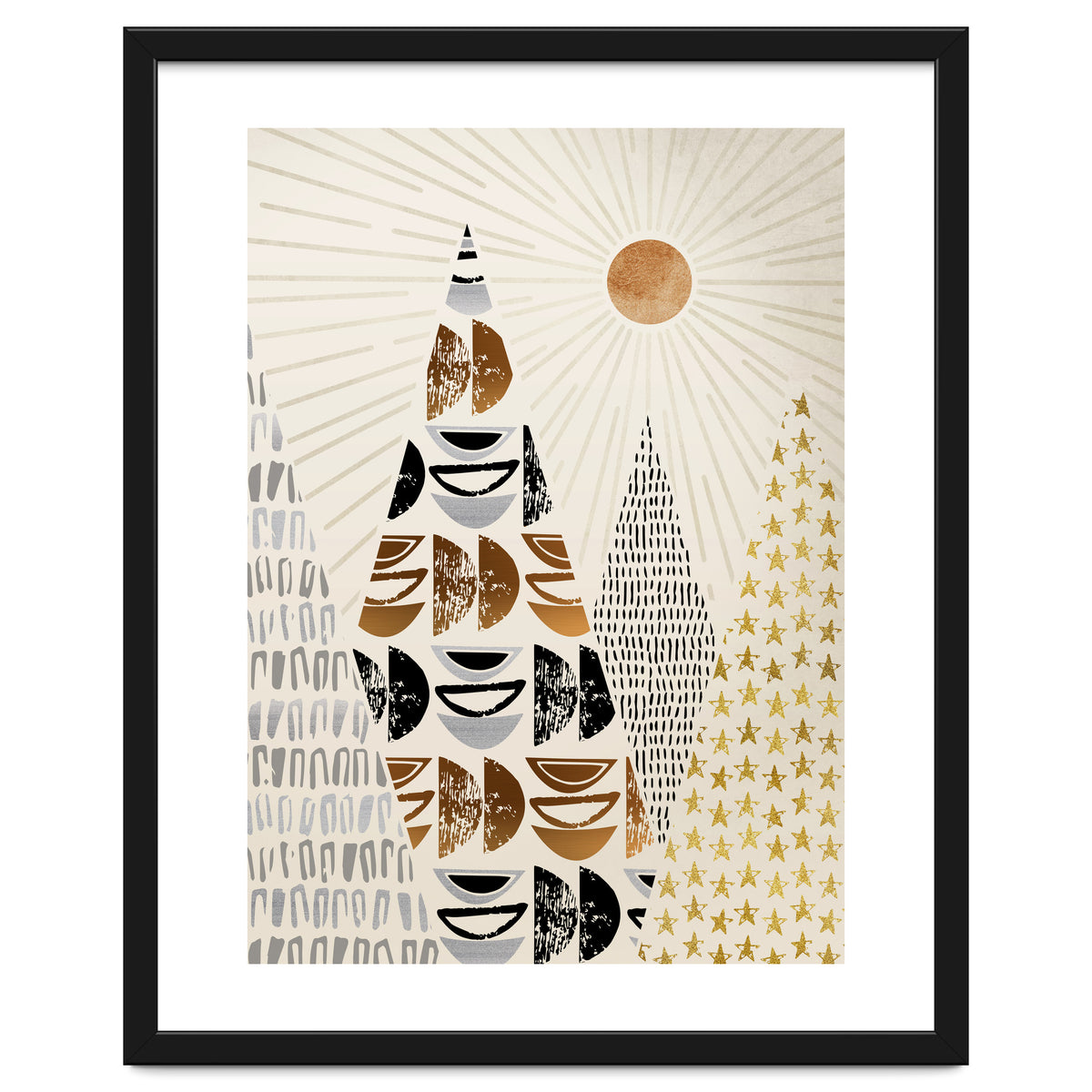 Whimsical Mountain Landscape