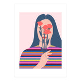 Girl With Flowers (Print Only) thumbnail