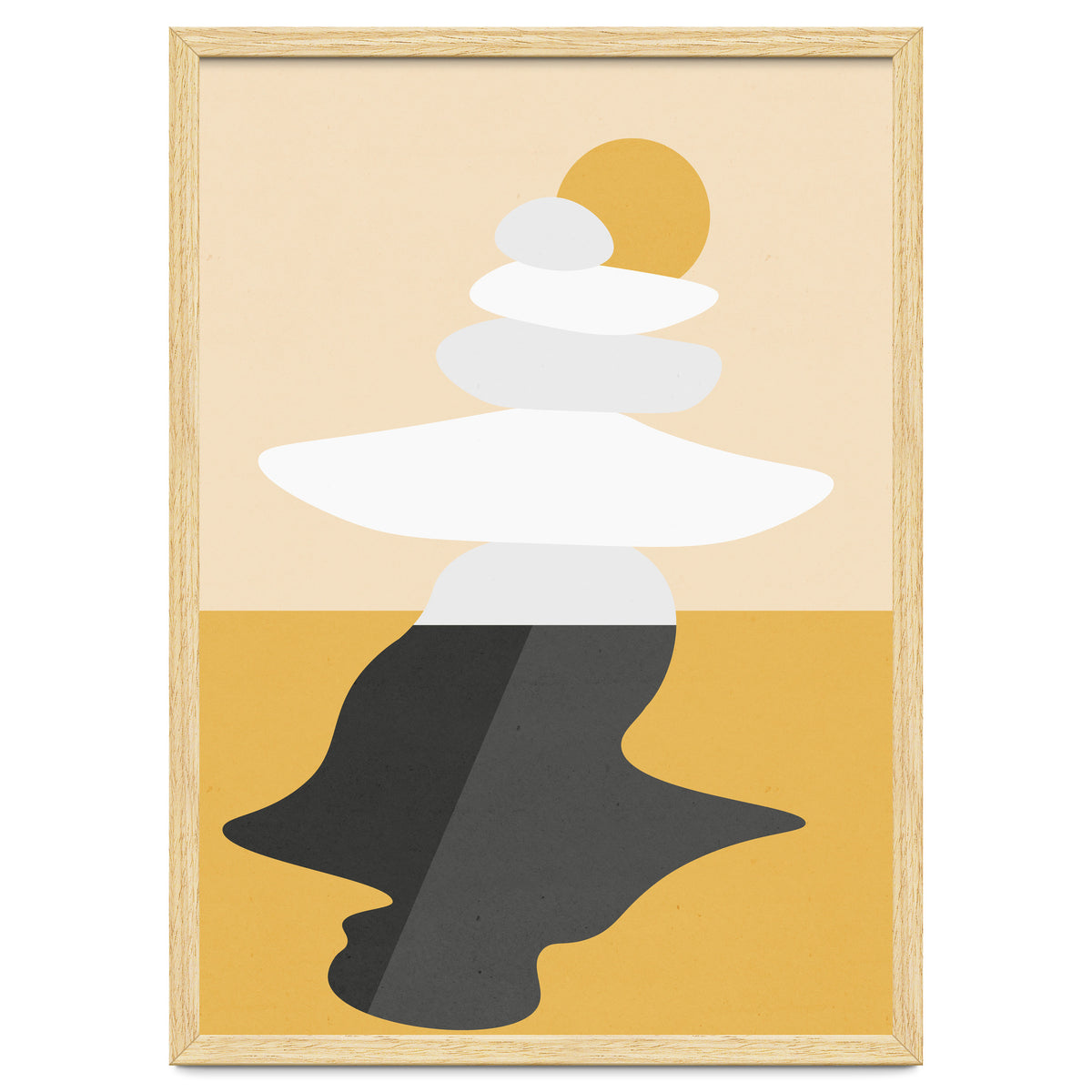 Abstract Cairn - Golden Desert