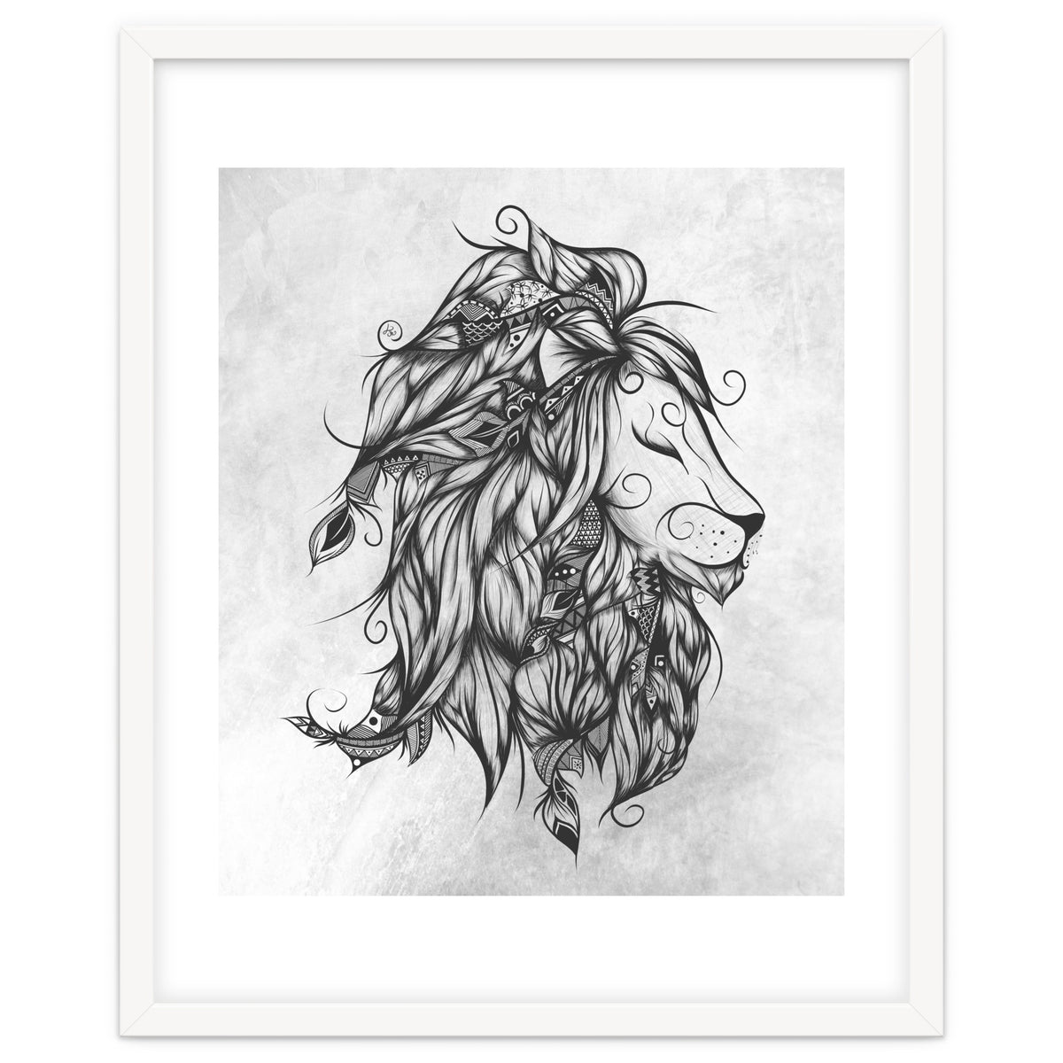 Poetic Lion B&w