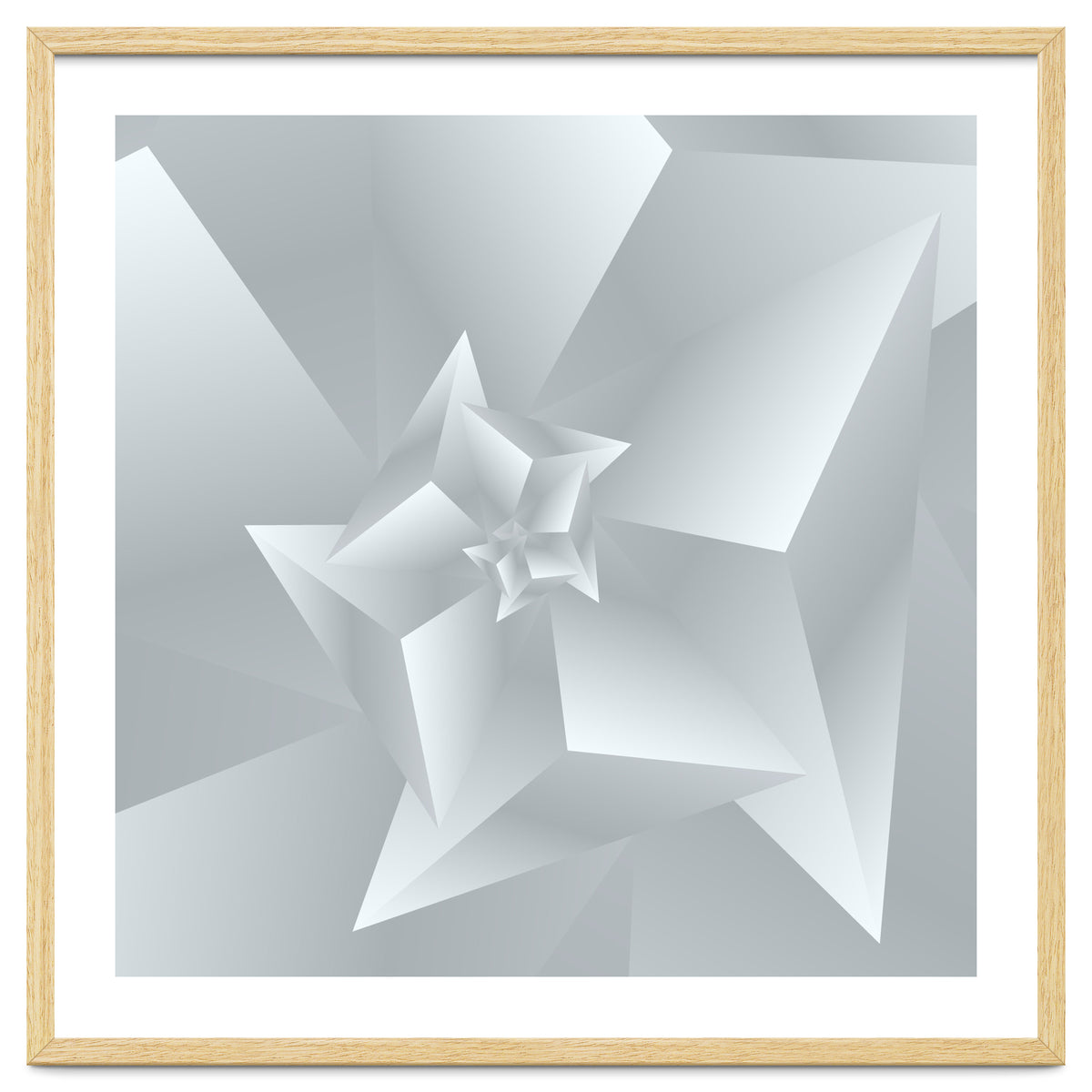 Trendy White Triangle