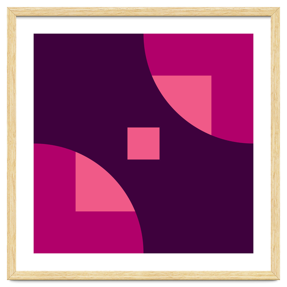 Geometric Shapes No. 1 - purple & pink squares