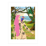 Pink Kingfisher and Me (Print Only) thumbnail