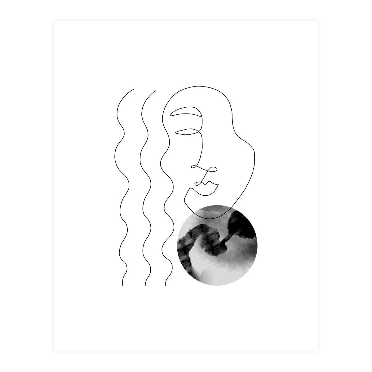 Circle and woman (Print Only)